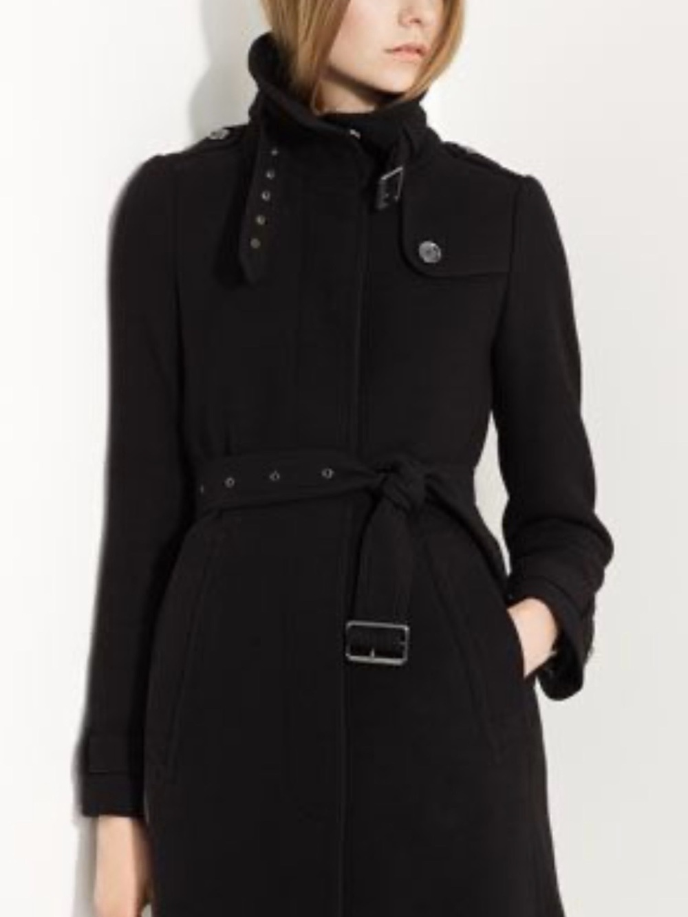 Burberry Brit Rushworth wool cashmere winter Trench Coat jacket 2 $1200